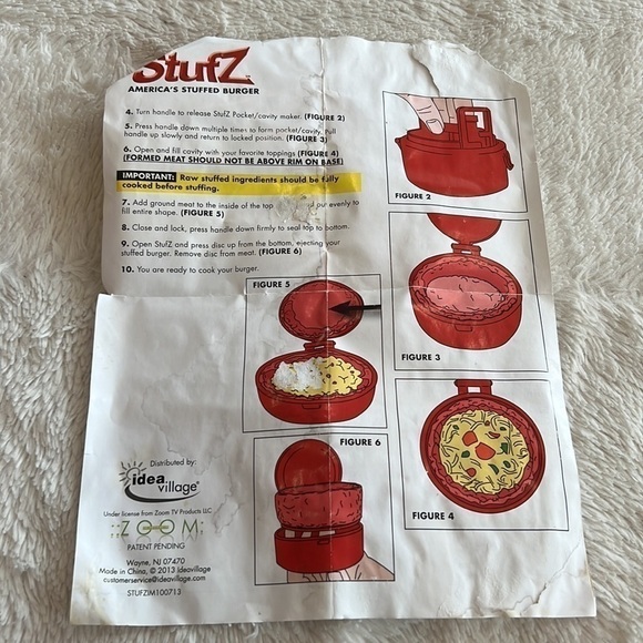 Stufz Stuffed Burger Press Hamburger Patty Maker - Picture 6 of 8